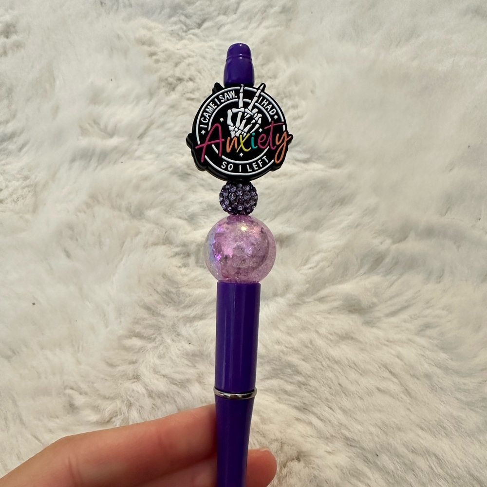 Anxiety Meme handmade pen